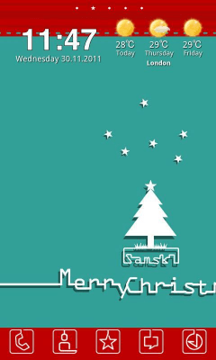 Capture d'écran de l'application S Christmas Theme GO Launcher - #4