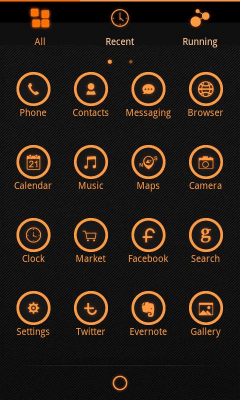 Capture d'écran de l'application Z.Halo GO Launcher Ex Theme - #6
