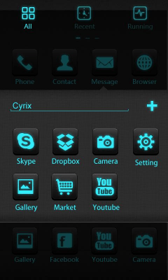 Capture d'écran de l'application Cyrix GO LauncherEX Theme - #5