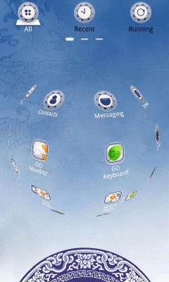 Capture d'écran de l'application Porcelain Theme GO Launcher EX - #4