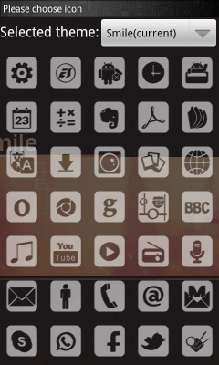 Capture d'écran de l'application Smile Theme GO LauncherEX - #1