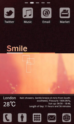 Capture d'écran de l'application Smile Theme GO LauncherEX - #2