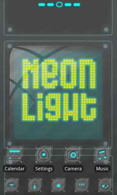 Capture d'écran de l'application Neonlight Theme GO Launcher EX - #1