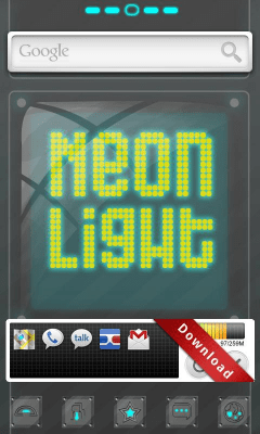 Capture d'écran de l'application Neonlight Theme GO Launcher EX - #4