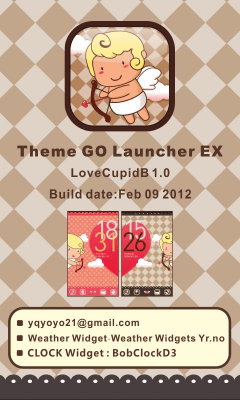 Capture d'écran de l'application LoveCupidB Theme GO LauncherEX - #5