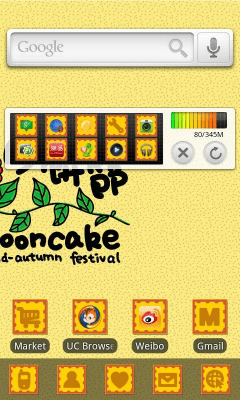 Capture d'écran de l'application mooncake Theme GO Launcher EX - #6