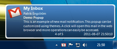 Capture d'écran de l'application Gmail Notifier Pro Portable - #1