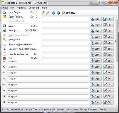Capture d'écran de l'application FastPaste - #4