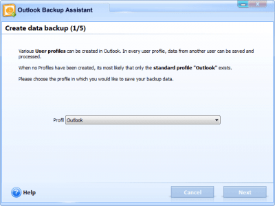 Capture d'écran de l'application Outlook Backup Assistant - #4