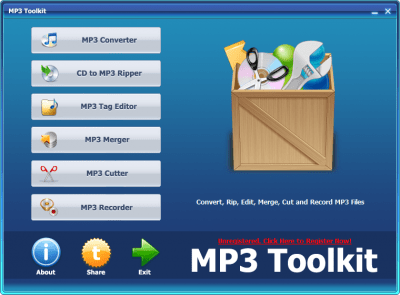 Capture d'écran de l'application MP3 Toolkit - #1