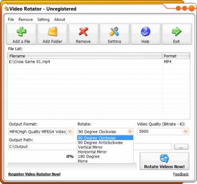 Capture d'écran de l'application Video Rotator - #2