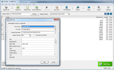 Capture d'écran de l'application FreeRIP MP3 Converter - #2