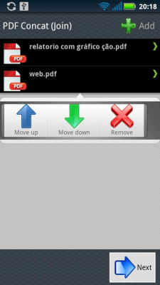 Capture d'écran de l'application PDF Join - #3
