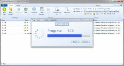 Capture d'écran de l'application We PDF Watermark Remover - #3