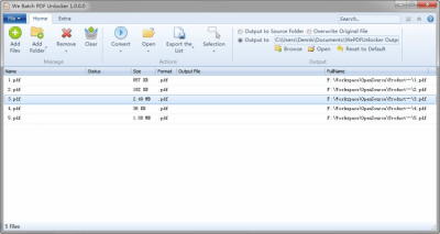 Capture d'écran de l'application We Batch PDF Unlocker - #2