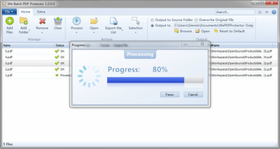 Capture d'écran de l'application We Batch PDF Protector - #3