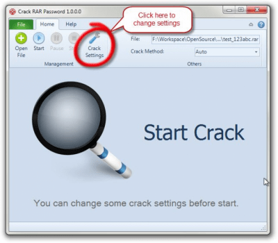 Capture d'écran de l'application Magic RAR Password Recovery - #3
