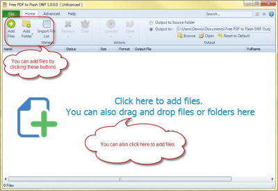 Capture d'écran de l'application PDF to Flash SWF - #2