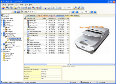 Capture d'écran de l'application DocuCabinet - #1