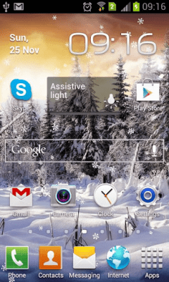 Capture d'écran de l'application Live Wallpaper Winter Forest Snowflakes - #3