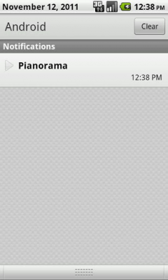 Capture d'écran de l'application Pianorama - #2