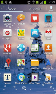 Capture d'écran de l'application Flocons de neige qui tombent - #3