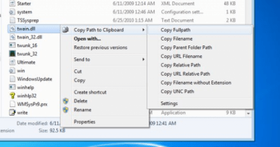Capture d'écran de l'application Copy Path to Clipboard - #2