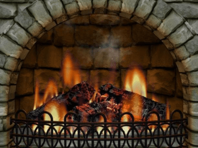 Capture d'écran de l'application 3D Realistic Fireplace Screen Saver - #1