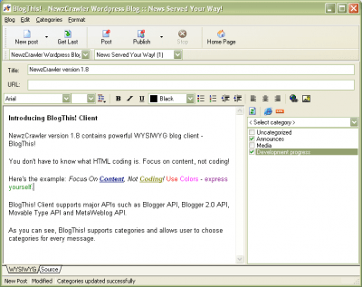 Capture d'écran de l'application NewzCrawler - #6