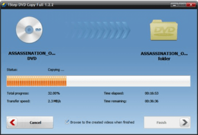 Capture d'écran de l'application 1Step DVD Copy - #2