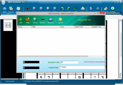 Capture d'écran de l'application MDI Converter - #4