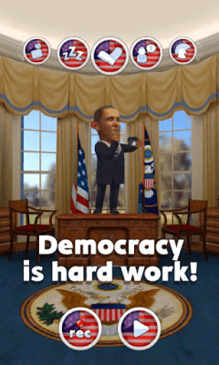 Capture d'écran de l'application Talking Obama - #3