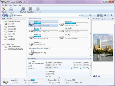 Capture d'écran de l'application Magic NTFS Recovery Portable - #1