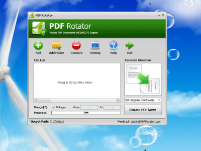 Capture d'écran de l'application PDF Rotator Portable - #1