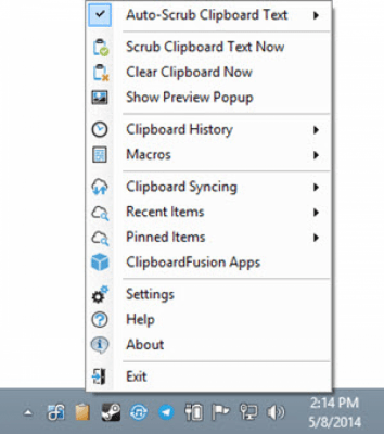 Capture d'écran de l'application ClipboardFusion Portable - #2
