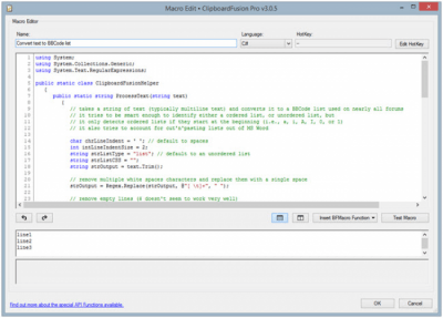 Capture d'écran de l'application ClipboardFusion Portable - #3