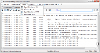 Capture d'écran de l'application LogFusion - #3