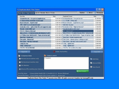 Capture d'écran de l'application Duplicate Music Files Finder - #1