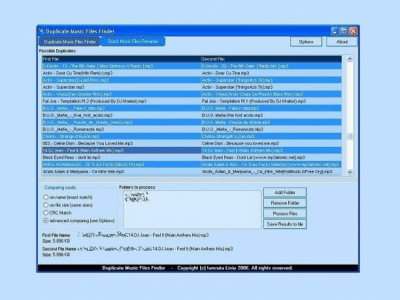 Capture d'écran de l'application Duplicate Music Files Finder - #3