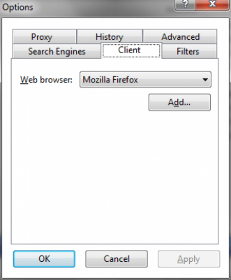 Capture d'écran de l'application WebFerret - #3