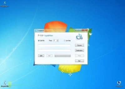 Capture d'écran de l'application Cryogenic FileSplitter - #1