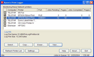 Capture d'écran de l'application Print Logger - #1