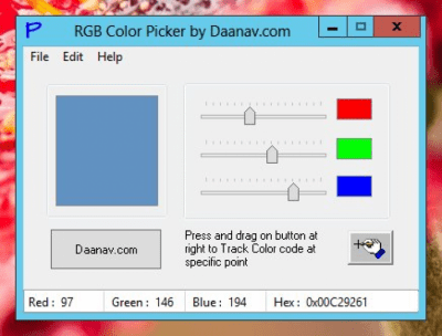 Capture d'écran de l'application RGB Color Picker - #1