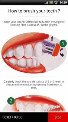 Capture d'écran de l'application Comment se brosser les dents - #1