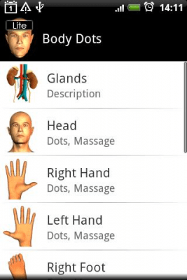 Capture d'écran de l'application Massage Body Spots Free - #4