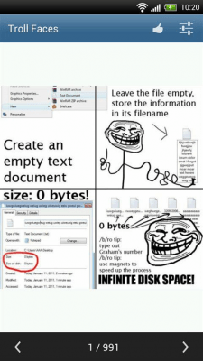 Capture d'écran de l'application Troll Faces - #3