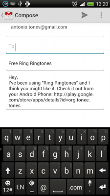 Capture d'écran de l'application Ring Ringtones - #1