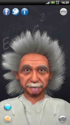 Capture d'écran de l'application Albert parlant en 3D - #3