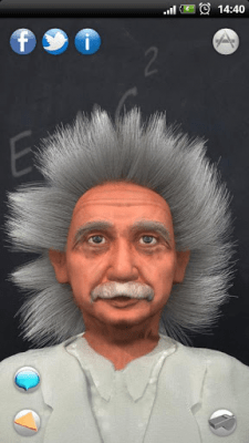 Capture d'écran de l'application Albert parlant en 3D - #5