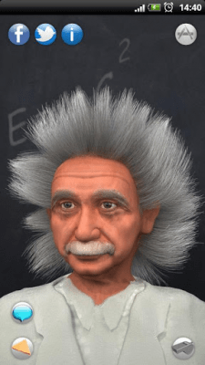 Capture d'écran de l'application Albert parlant en 3D - #6